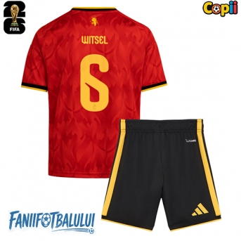 Belgia Axel Witsel #6 Echipament de Fotbal Replică Mondial 2026 Copii Acasa (+ Șorturi)